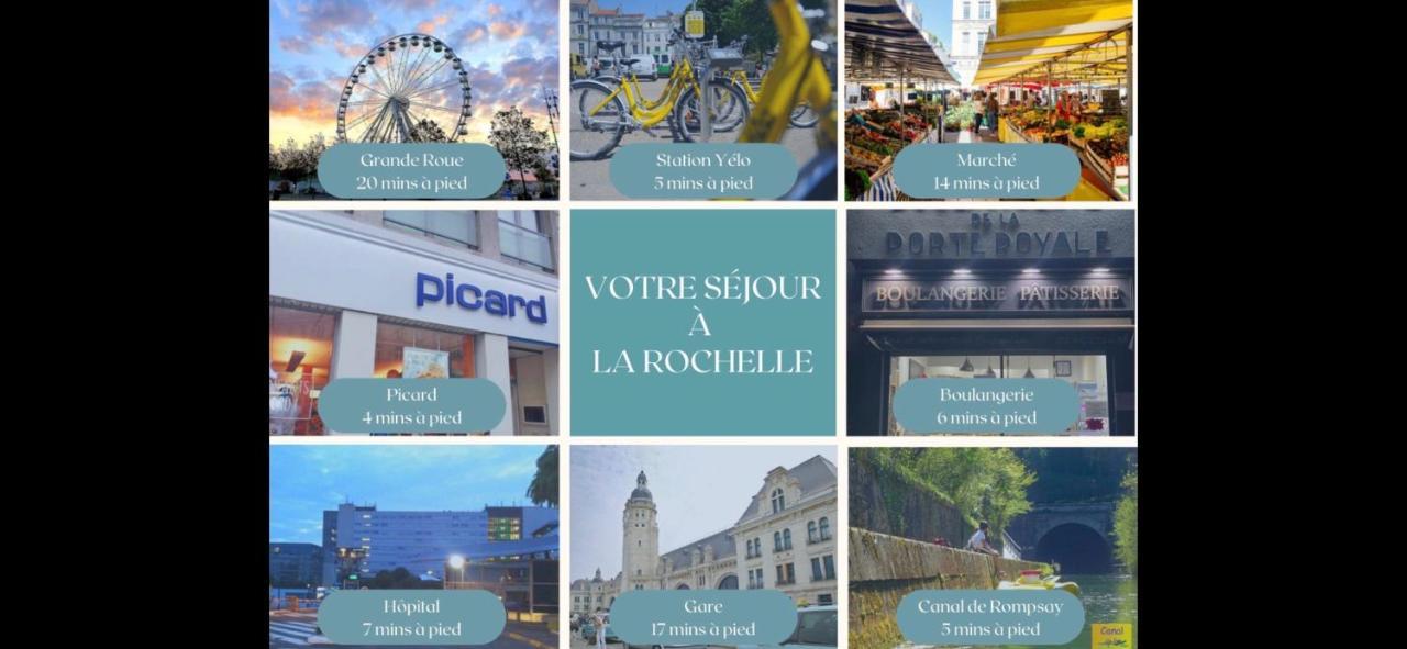 Apartamento Le Coquet De Rompsay Paisible & Moderne La Rochelle  Exterior foto
